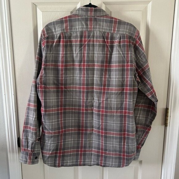 J Crew 100% Cotton Flannel Plaid Button Down Shirt Sz Medium Fall Winter Preppy - Picture 13 of 15